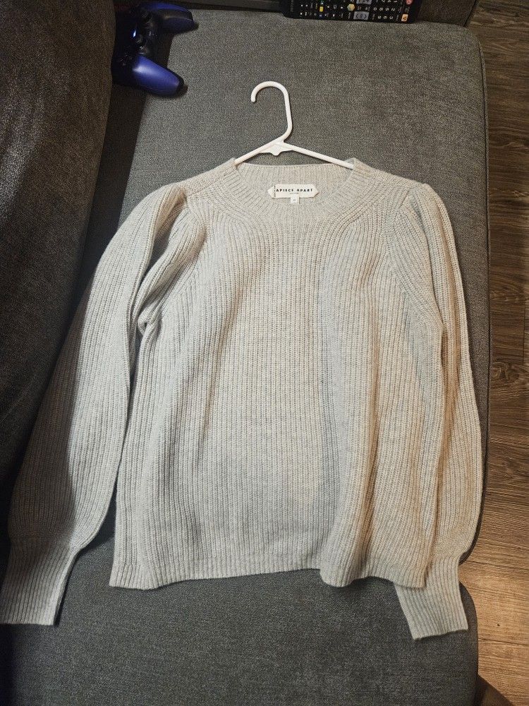 Apiece Apart Sweater, Gray, Xs