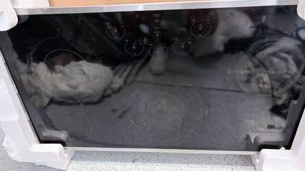 GE Black Glass Electric Cooktop