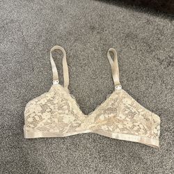 Nude Lace Nursing Bra