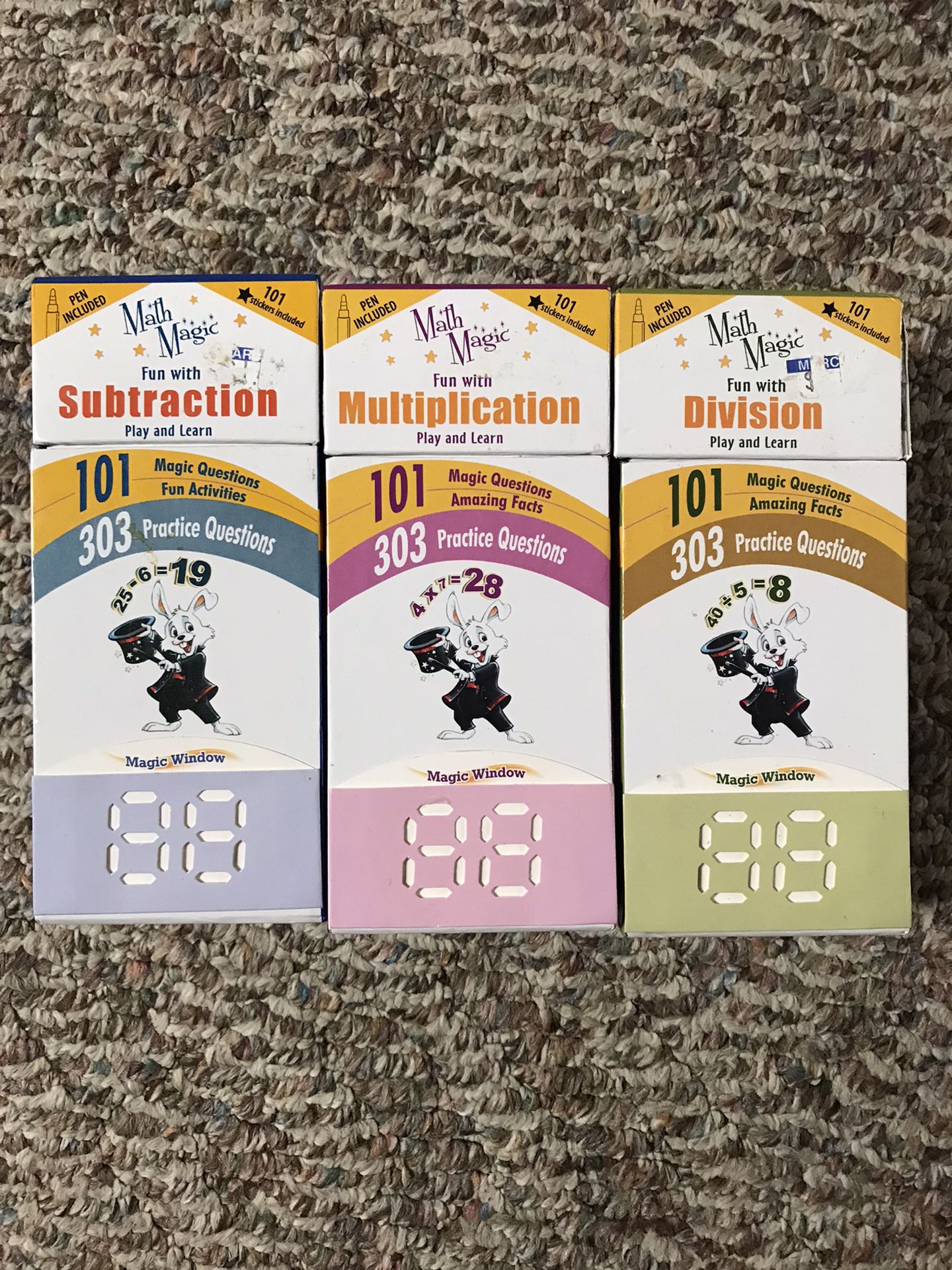 Math Magic Flash Cards subtraction division multiplication