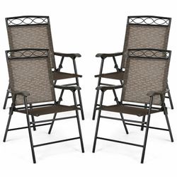 Set Of 4 Patio Folding Chairs OP70338