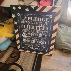Pledge of Allegiance Canvas