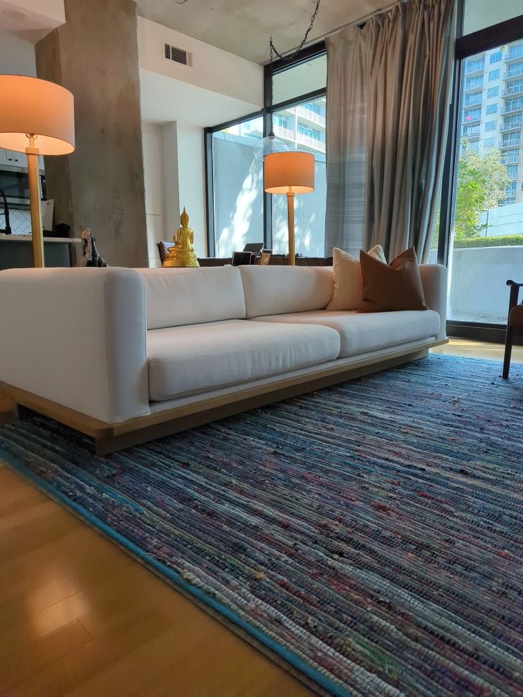 Cb2 tablon snow sofa deals