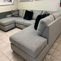 Megginson Gray 2-Piece Sectional Couch 