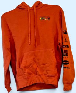 Nike Air Max Evolution of Icons Hoodie Orange 03.26.87 Graphic Pullover
