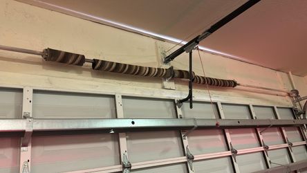 Overhead Garage Door Spring Opener Off Track Adjustment Replace And Parts