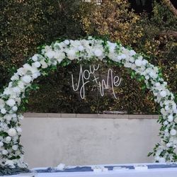 Gold Around Wedding Arch