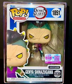 Funko Pop! Vinyl Demon Slayer Genya Shinazugawa #1851 Metallic LE 1200