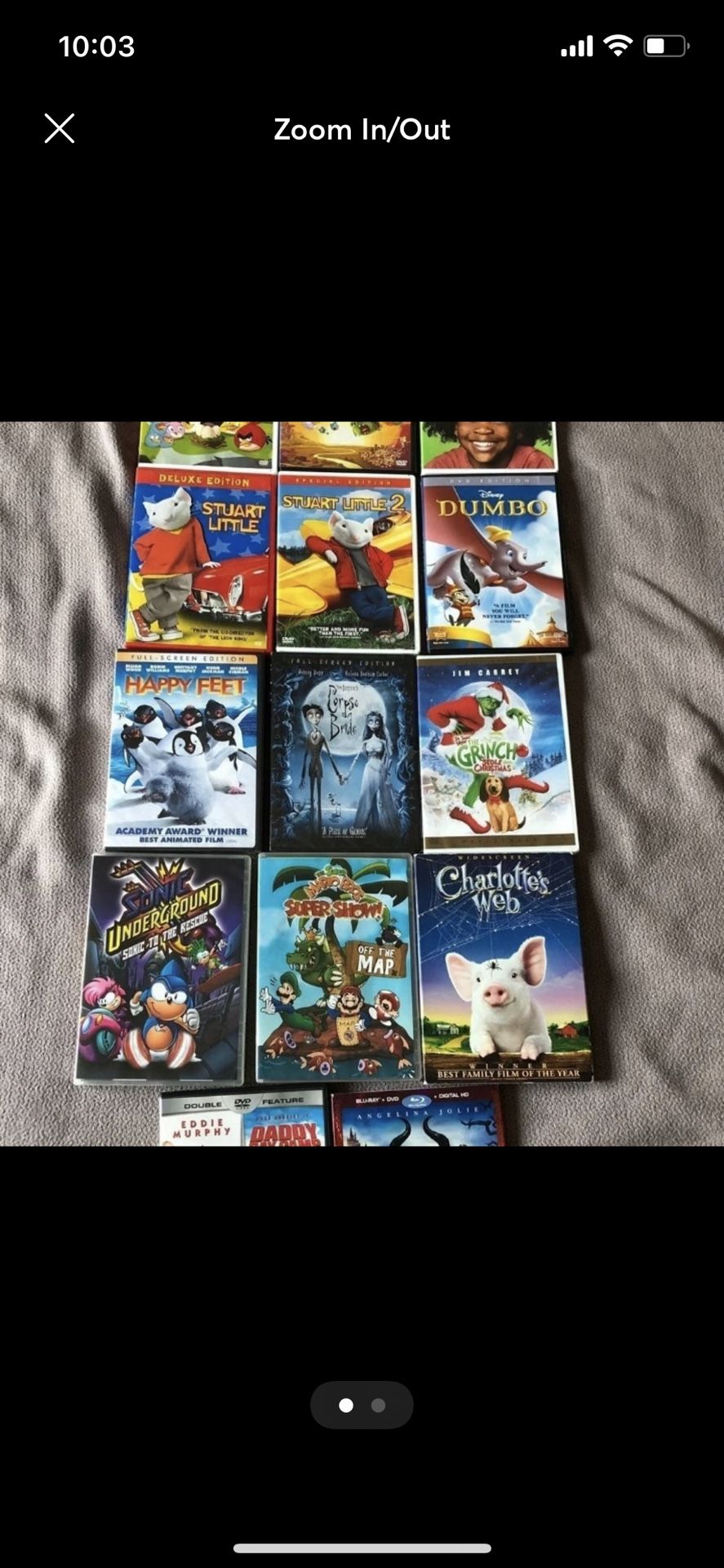 Children’s Disney Movies DVD Blu Ray
