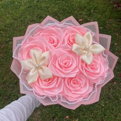 Pink eternal flower bouquet
