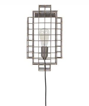 Pair of CB2 Cage Wall Sconces