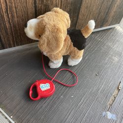 Toy puppy walks and makes sounds