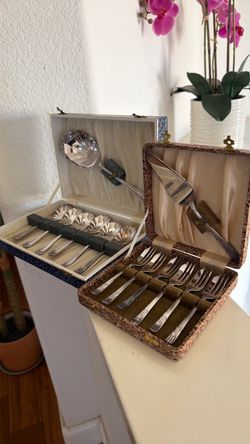 Silver plated sets made in England 1950’s