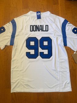 White Los Angeles rams Donald jersey