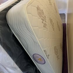 Full Size Bed/ Box frame With Regular Metal Bed Frame