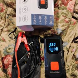 12000 Amp Jump Starter With Compressor And Power Bank And Light 