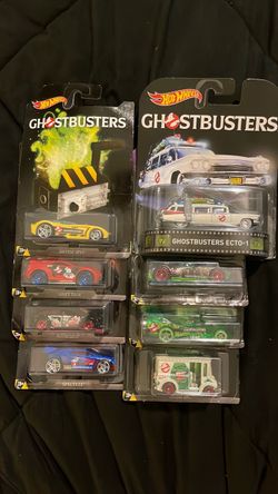 Hot Wheels Ghostbusters 2016 Walmart Exclusive Movie Series Set of 8