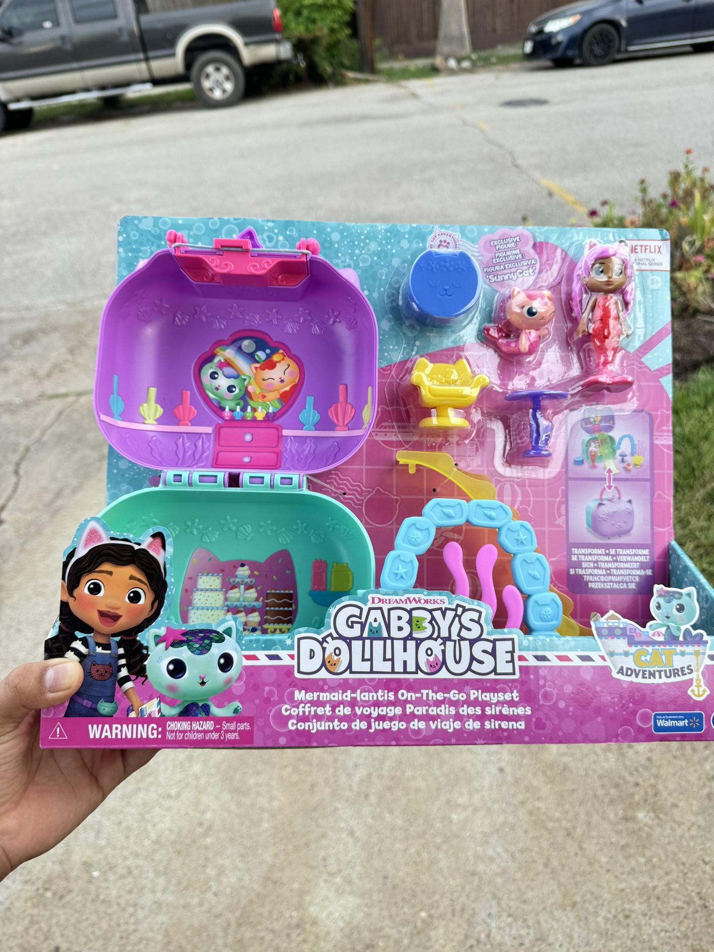 Gabby’s Dollhouse, Mermaid-lantis On-The-Go Playset