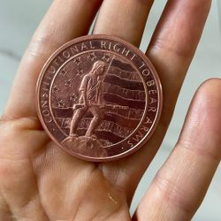 1 Ounce Copper 2nd Amendment Coin 