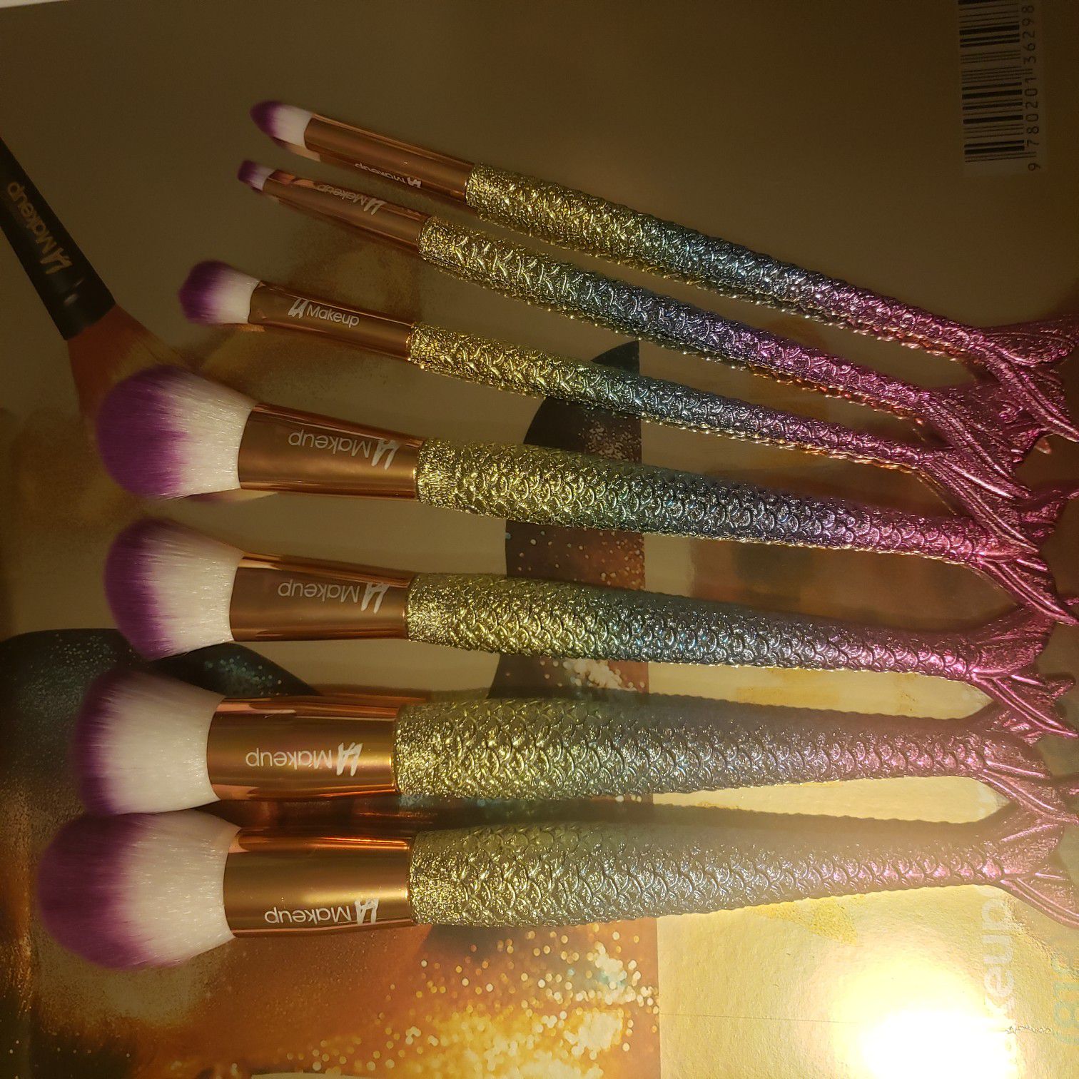 7pcs Mermaid makeup brushes set from LA Makeup