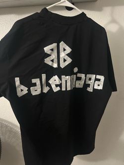 Balenciaga Black Graphic Logo T-Shirt