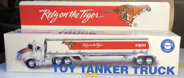 1993 Exxon Toy Tanker truck with dual sound switch for horn and backup alert. Real head lights and tail lights.