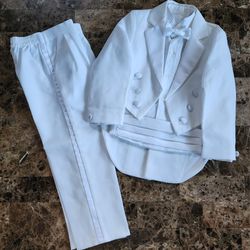 Boy's White Tuxedo w/Tails (SERIOUS BUYER ONLY)