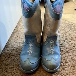 Toddler Girl Elsa Frozen Cowgirl Boots 