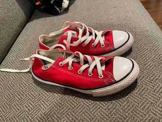 Red Converse Size 3 Big Kids