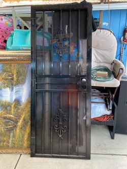 Black Steel Security Door
