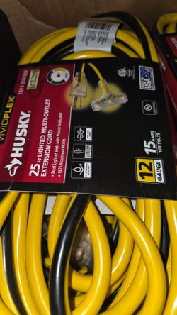 Husky 25 ft Heavy Duty Extension Cord