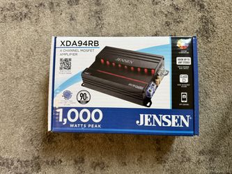 Jensen XDA94RB 1000 Watts Class D 4 Channel Bridgeable Amplifier x 4 RMS - NEW™
