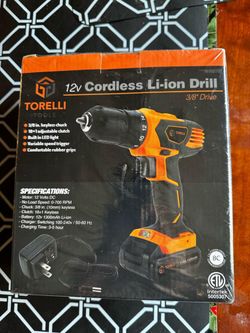 Brand New 12v Cordless Li-ion Drill
