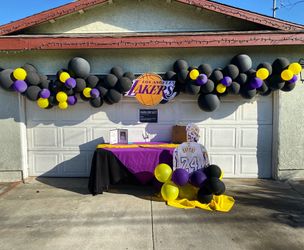 Lakers Kobe Balloon Garland/ Yard Signs/ Party