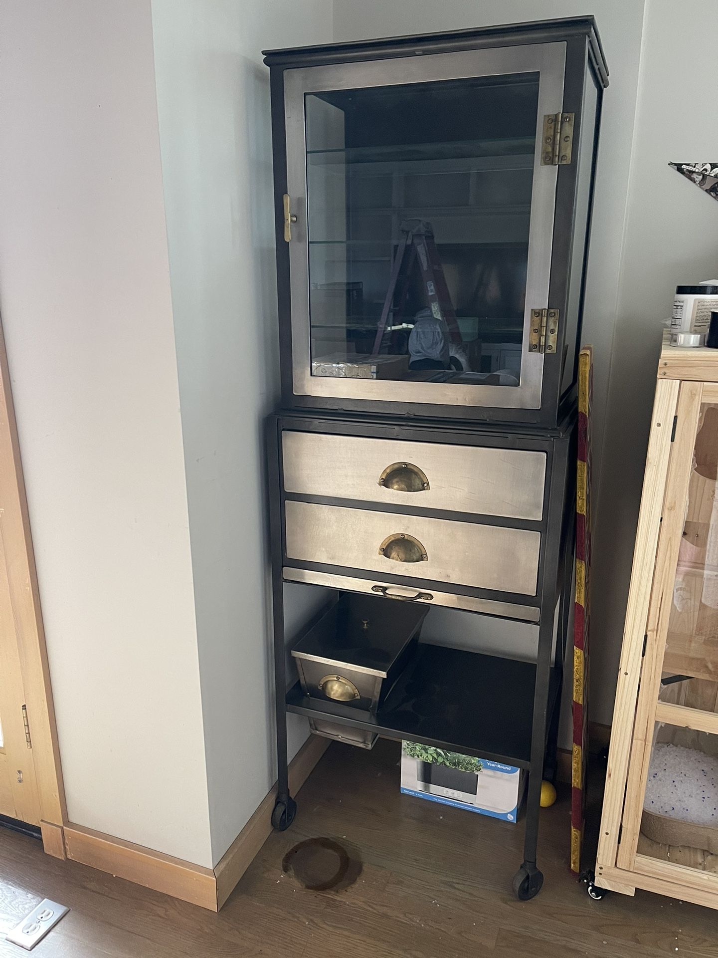 Custom Metal Apothecary Cabinet