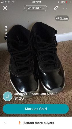 Jordan 11 Space Jam Size 13
