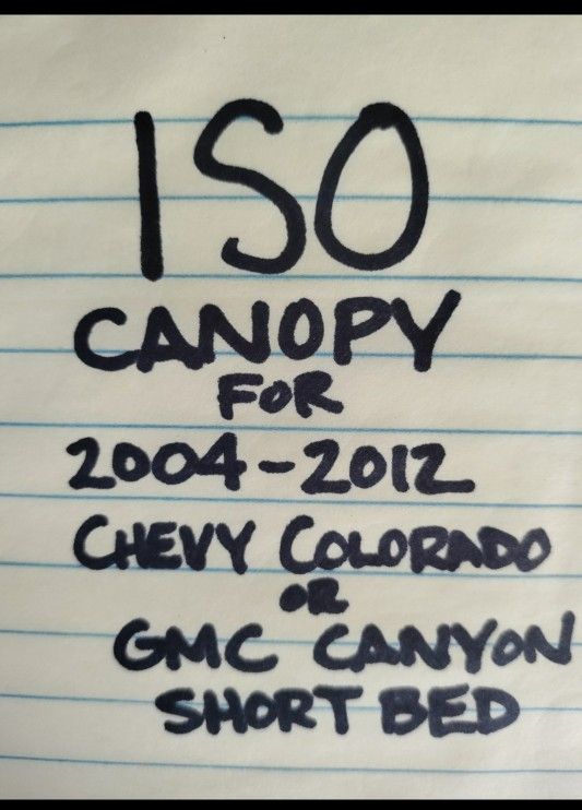 I.S.O. Chevy Colorado Canopy