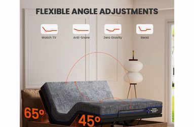 Full size electric bed and mattress.
