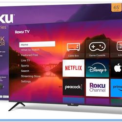 65” Roku Tv With Wall Mount 