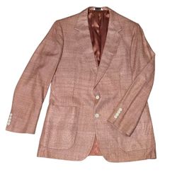 1980s Sz 44 Boyd’s St. Louis Blazer Pink Suit Jacket Pink Lined USA UNION MADE