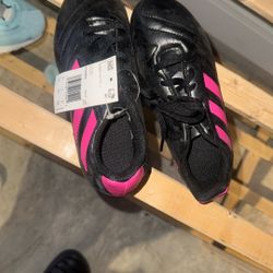 Pink And Black Adidas Cleats