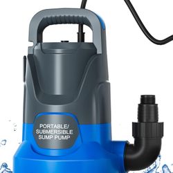 PANRANO SUBMERSIBLE WATER PUMP 1HP 4700GPH FOR POOL DRAINING 