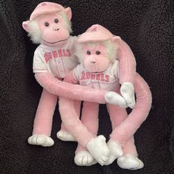 The MLB baseball pink monkey plush toys  FOCO USA  Set If 2 