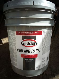 Unopened 5 gallon flat white interior paint