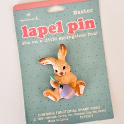 Vintage Hallmark Bunny Pin 1986