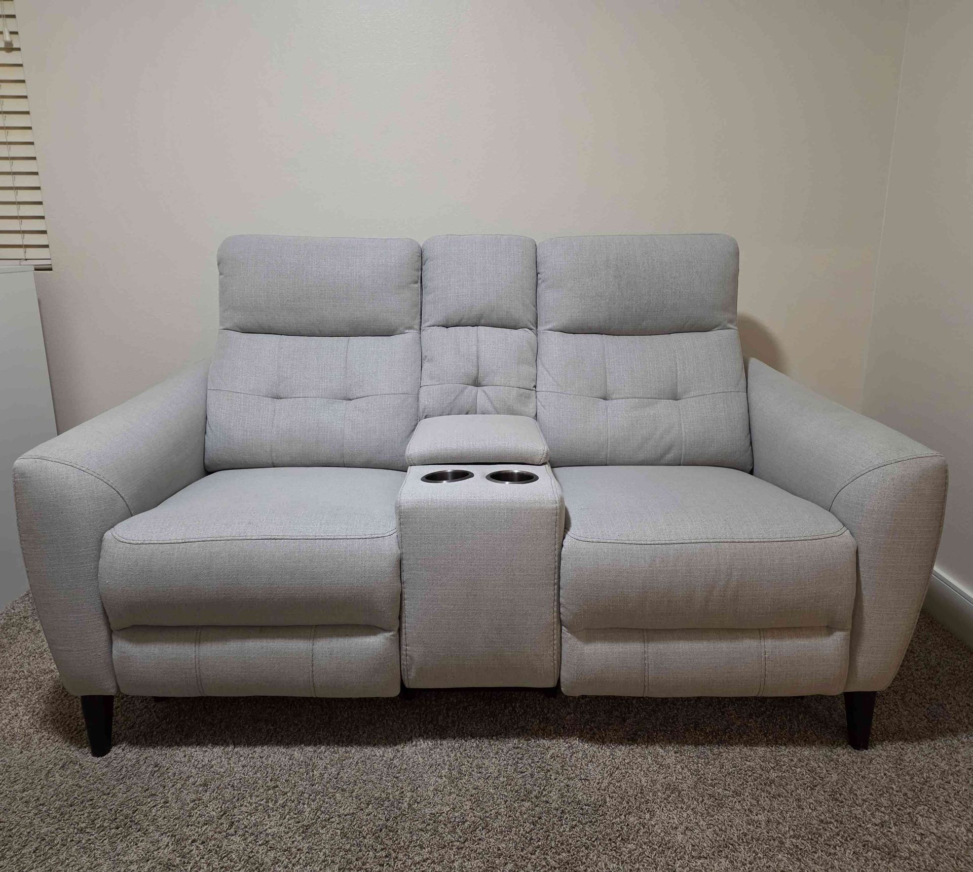 Gray Recliner Love Seat