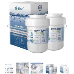 TIER1_RWF1060_2_PACK MWF GE SmartWater Refrigerator Water Filter Replacement By Tier1