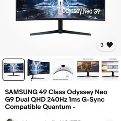 Samsung Odyssey G9 49” Neo Mini LED  Curved Monitor