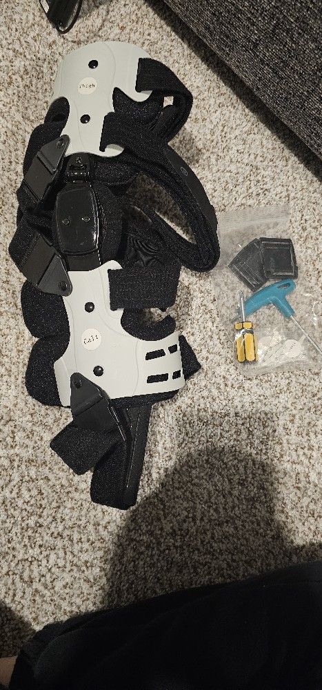 Orthomen Knee Brace - Support for Arthritis Pain, Osteoarthritis, Cartilage Defect Repair (Inside - Left)