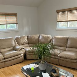 Italian Made Natuzzi High Grain Leather 